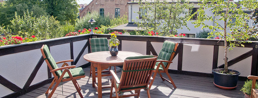 Zimmer "A. Frühling" - Blick auf den Balkon